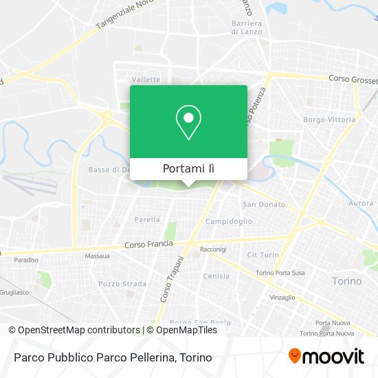 Mappa Parco Pubblico Parco Pellerina