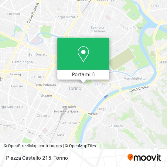 Mappa Piazza Castello 215