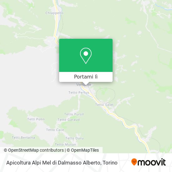 Mappa Apicoltura Alpi Mel di Dalmasso Alberto