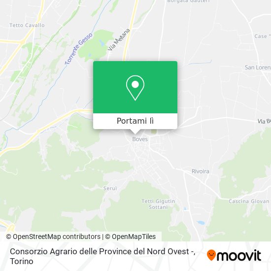 Mappa Consorzio Agrario delle Province del Nord Ovest -
