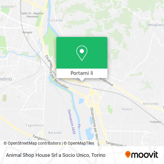Mappa Animal Shop House Srl a Socio Unico