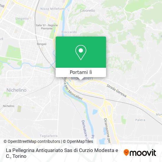 Mappa La Pellegrina Antiquariato Sas di Curzio Modesta e C.