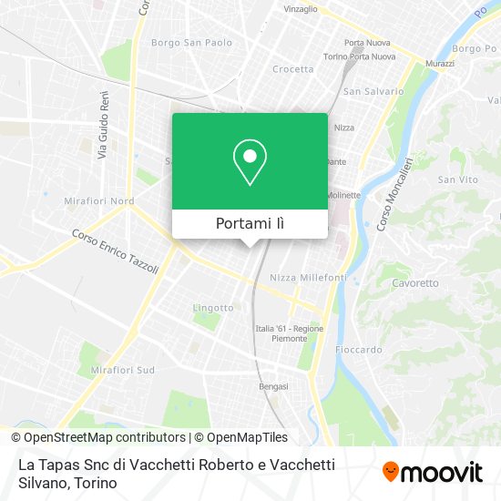 Mappa La Tapas Snc di Vacchetti Roberto e Vacchetti Silvano