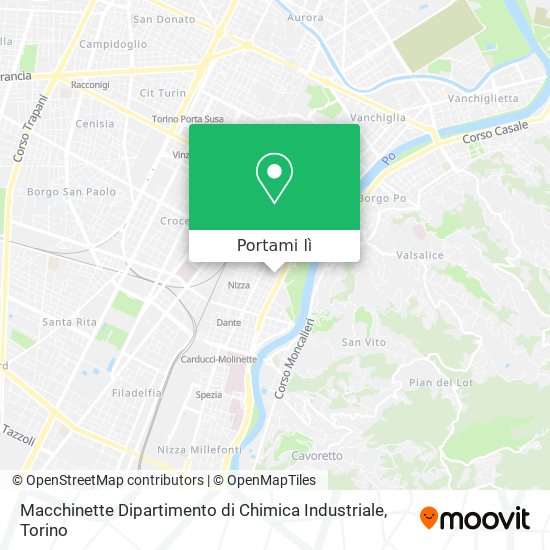 Mappa Macchinette Dipartimento di Chimica Industriale
