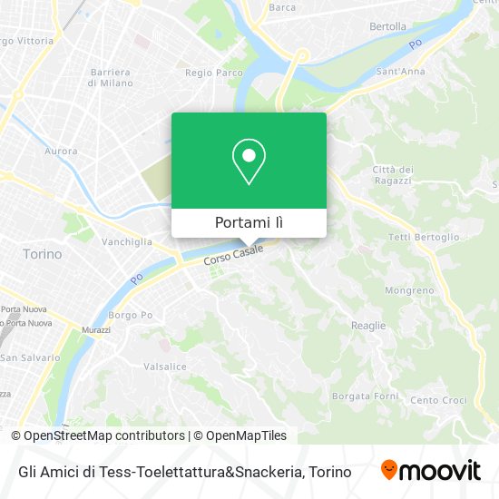 Mappa Gli Amici di Tess-Toelettattura&Snackeria