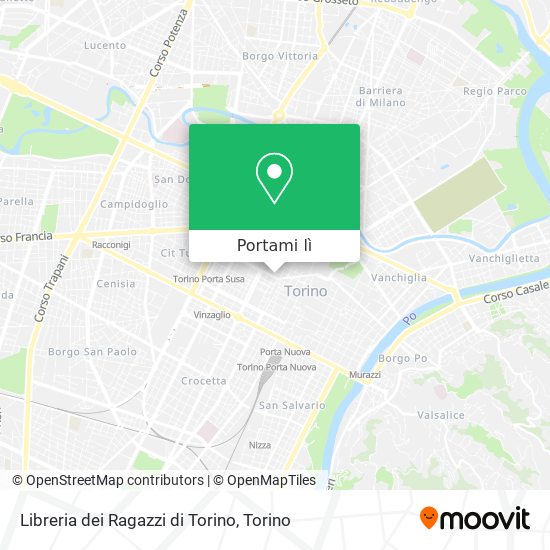 Mappa Libreria dei Ragazzi di Torino