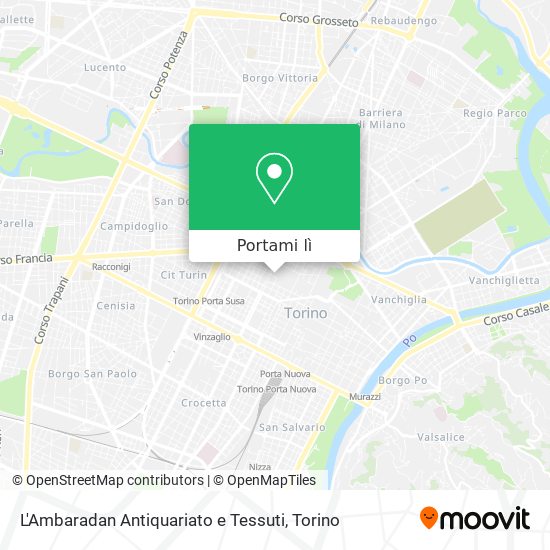Mappa L'Ambaradan Antiquariato e Tessuti