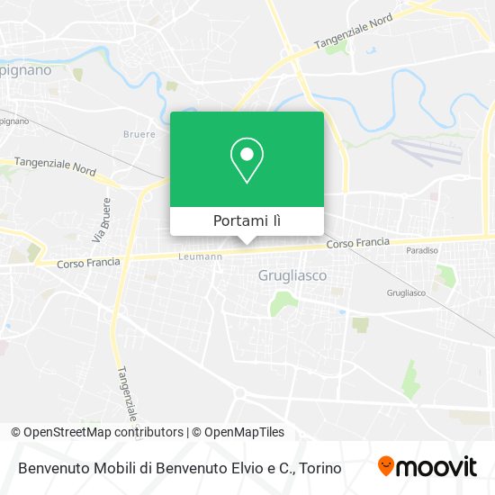 Mappa Benvenuto Mobili di Benvenuto Elvio e C.