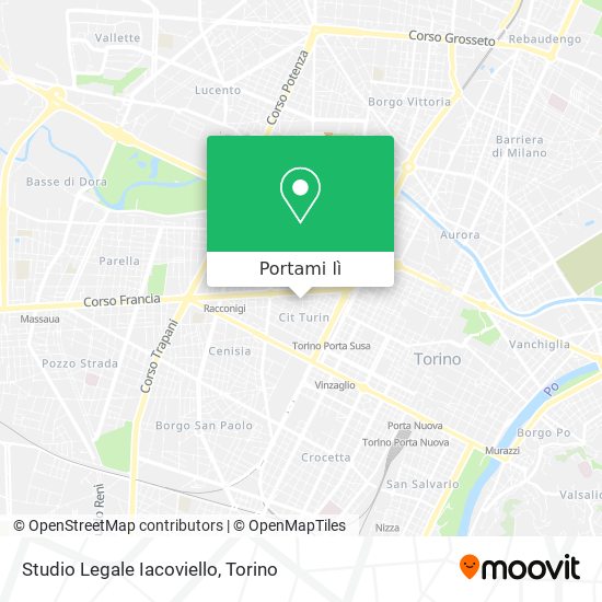Mappa Studio Legale Iacoviello