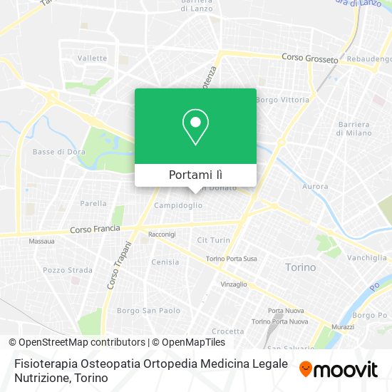 Mappa Fisioterapia Osteopatia Ortopedia Medicina Legale Nutrizione