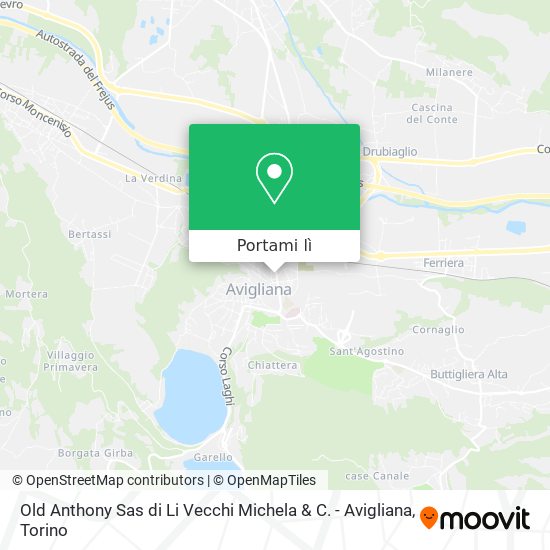 Mappa Old Anthony Sas di Li Vecchi Michela & C. - Avigliana