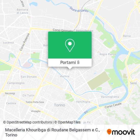 Mappa Macelleria Khouribga di Roudane Belgassem e C.
