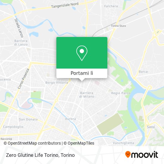 Mappa Zero Glutine Life Torino