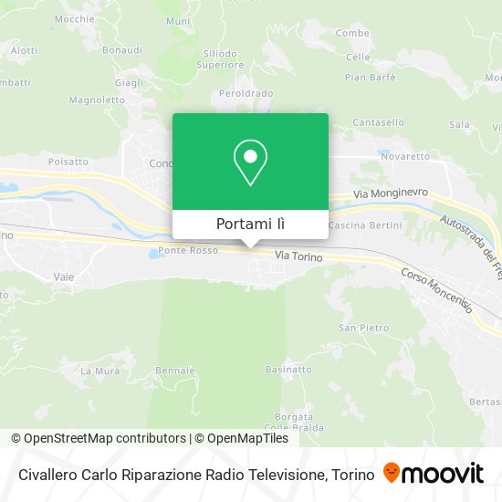 Mappa Civallero Carlo Riparazione Radio Televisione
