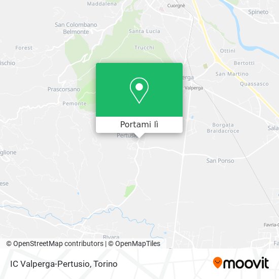 Mappa IC Valperga-Pertusio