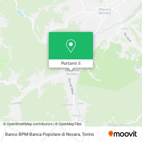 Mappa Banco BPM-Banca Popolare di Novara