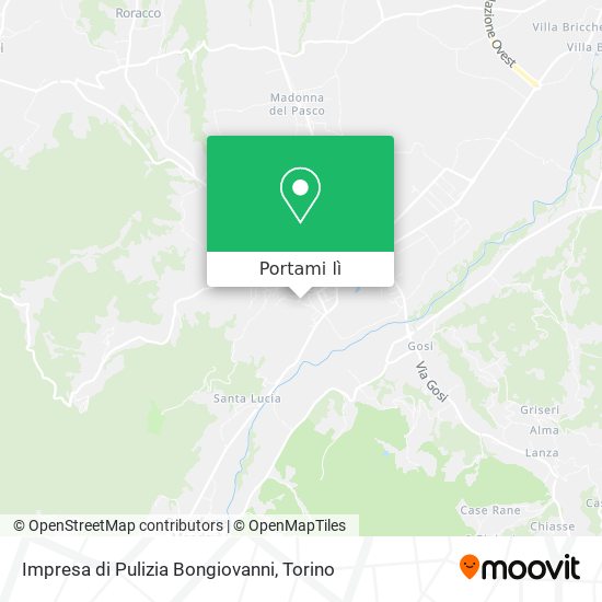 Mappa Impresa di Pulizia Bongiovanni