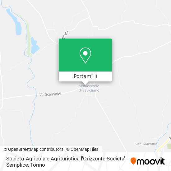 Mappa Societa' Agricola e Agrituristica l'Orizzonte Societa' Semplice