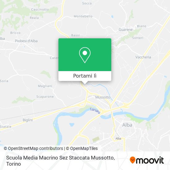 Mappa Scuola Media Macrino Sez Staccata Mussotto
