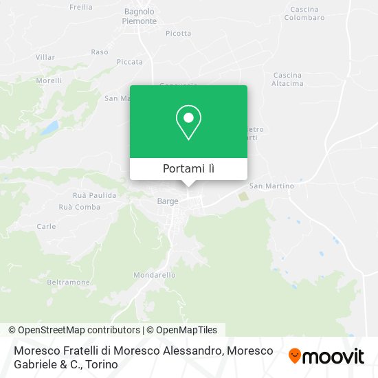 Mappa Moresco Fratelli di Moresco Alessandro, Moresco Gabriele & C.