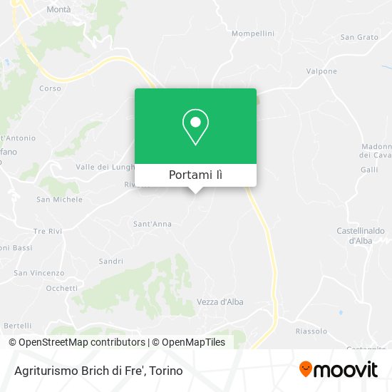 Mappa Agriturismo Brich di Fre'