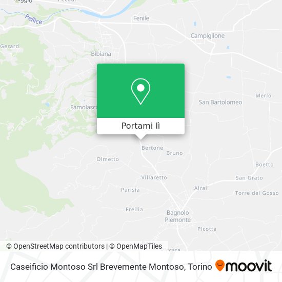Mappa Caseificio Montoso Srl Brevemente Montoso