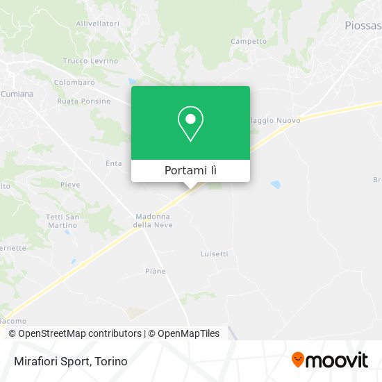 Mappa Mirafiori Sport