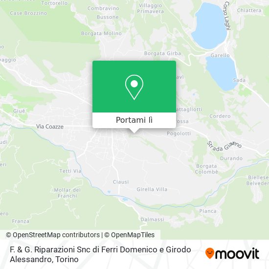 Mappa F. & G. Riparazioni Snc di Ferri Domenico e Girodo Alessandro
