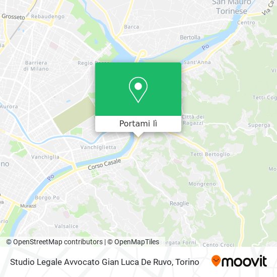 Mappa Studio Legale Avvocato Gian Luca De Ruvo