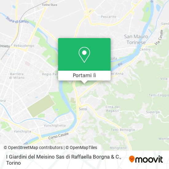 Mappa I Giardini del Meisino Sas di Raffaella Borgna & C.