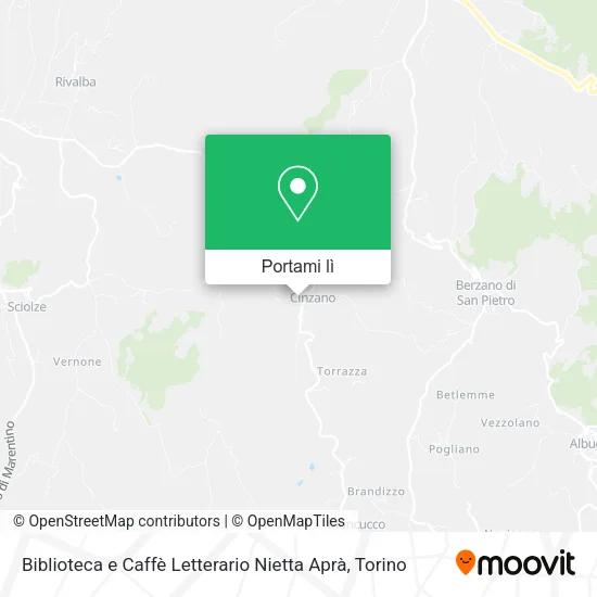 Mappa Biblioteca e Caffè Letterario Nietta Aprà
