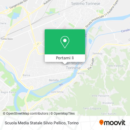 Mappa Scuola Media Statale Silvio Pellico