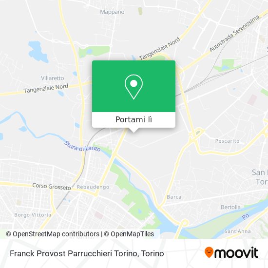Mappa Franck Provost Parrucchieri Torino