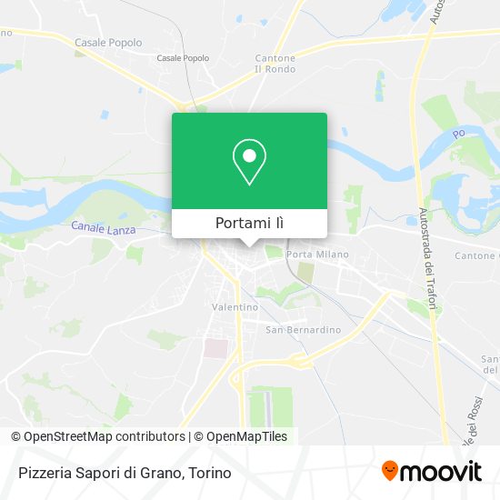 Mappa Pizzeria Sapori di Grano