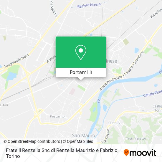 Mappa Fratelli Renzella Snc di Renzella Maurizio e Fabrizio