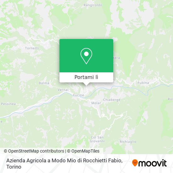 Mappa Azienda Agricola a Modo Mio di Rocchietti Fabio