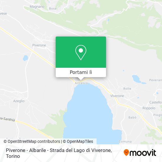 Mappa Piverone - Albarile - Strada del Lago di Viverone