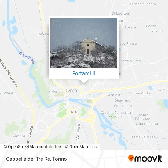 Mappa Cappella dei Tre Re