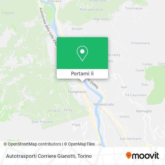 Mappa Autotrasporti Corriere Gianotti