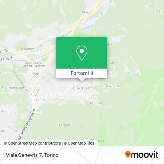 Mappa Viale Genevris  7