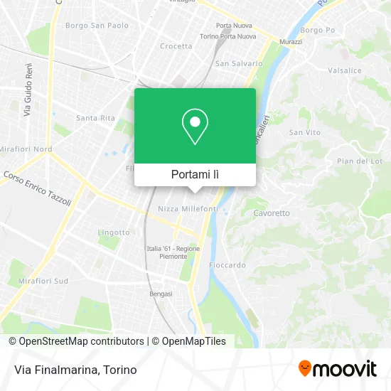 Mappa Via Finalmarina