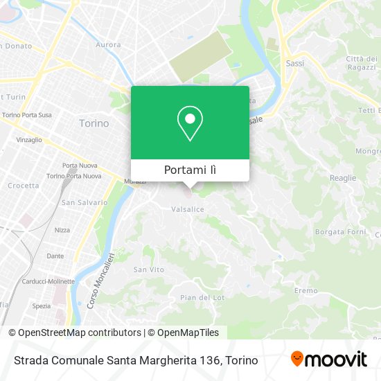 Mappa Strada Comunale Santa Margherita 136