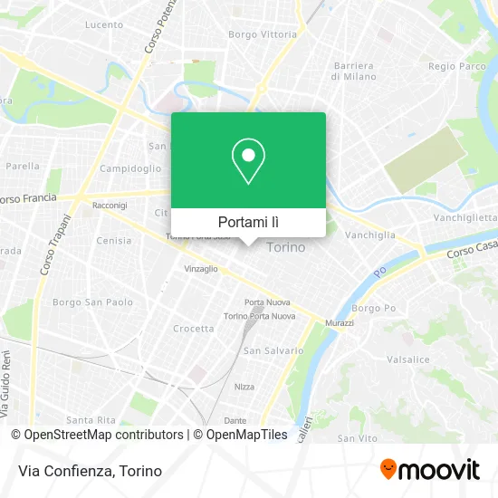 Mappa Via Confienza