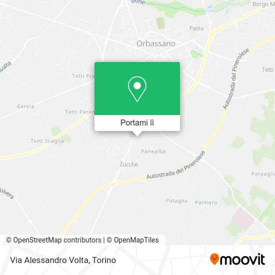 Mappa Via Alessandro Volta