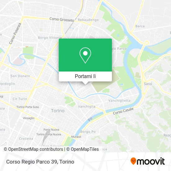 Mappa Corso Regio Parco 39