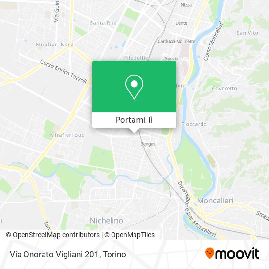 Mappa Via Onorato Vigliani 201