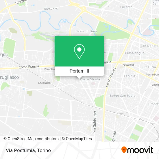 Mappa Via Postumia