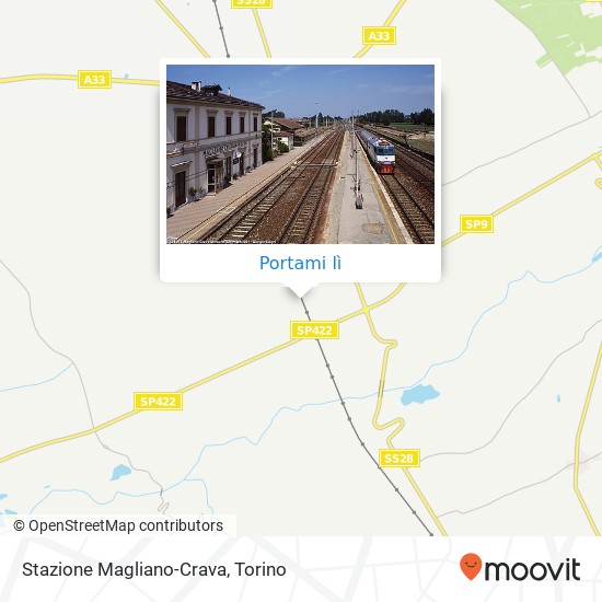 Mappa Stazione Magliano-Crava