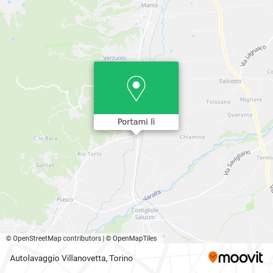Mappa Autolavaggio Villanovetta