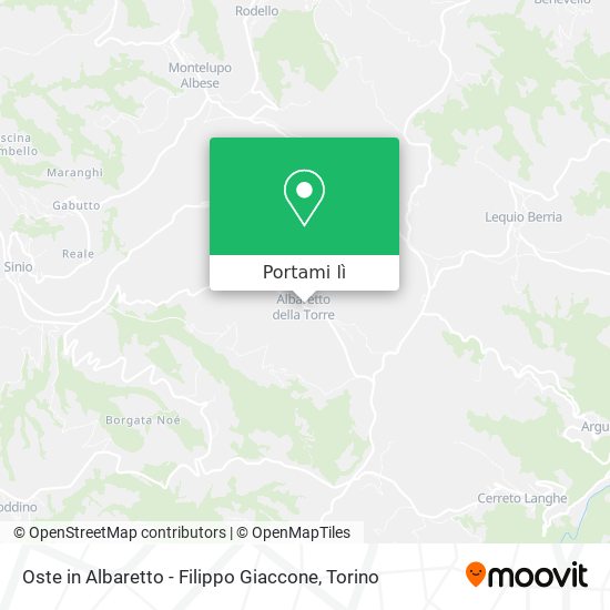 Mappa Oste in Albaretto - Filippo Giaccone